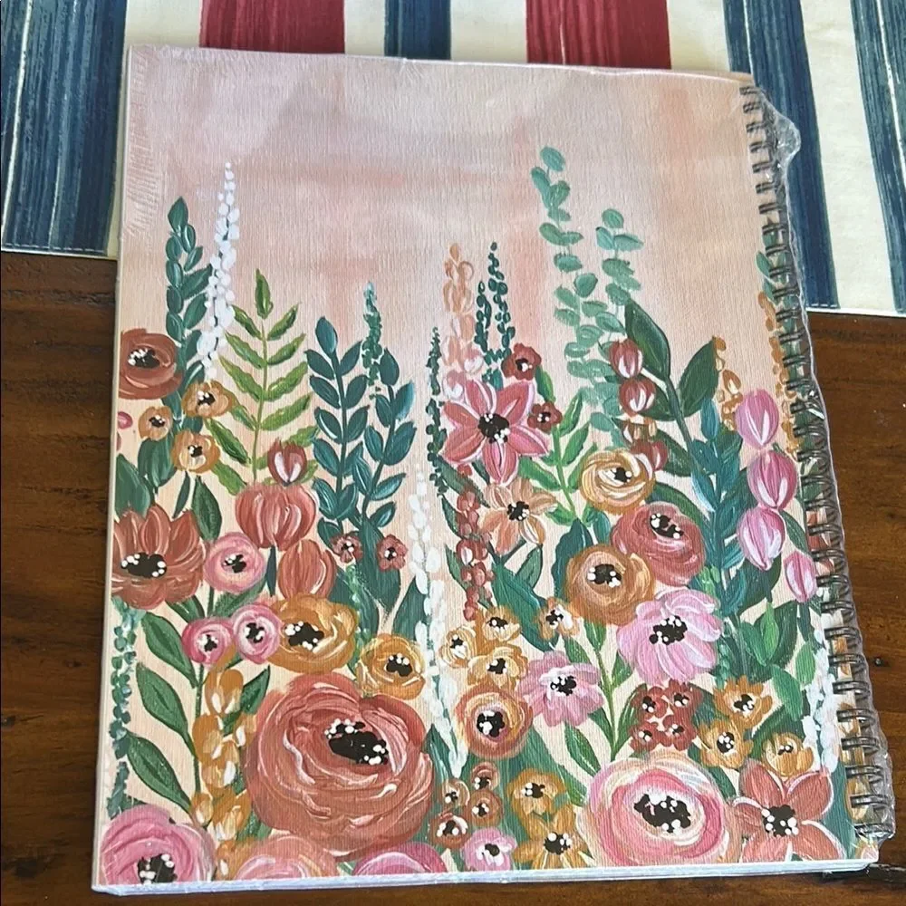 Elyse Breanne Floral Spiral Notebook new